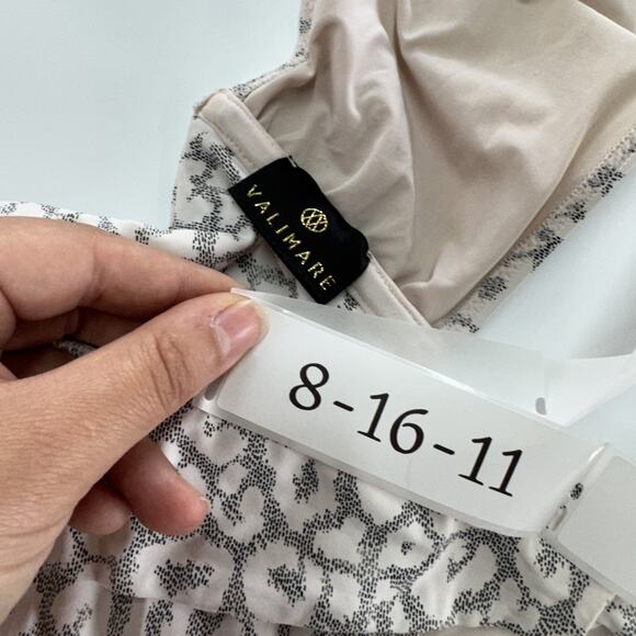 Valimare Bikini Swimsuit Womens Medium Gray Salinas Animal Bandeau Two Piece - Picture 4 of 11